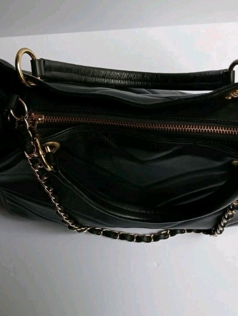 Anna Paola Purse, Black Leather, Made in Italy NWOT - Picture 3 of 6